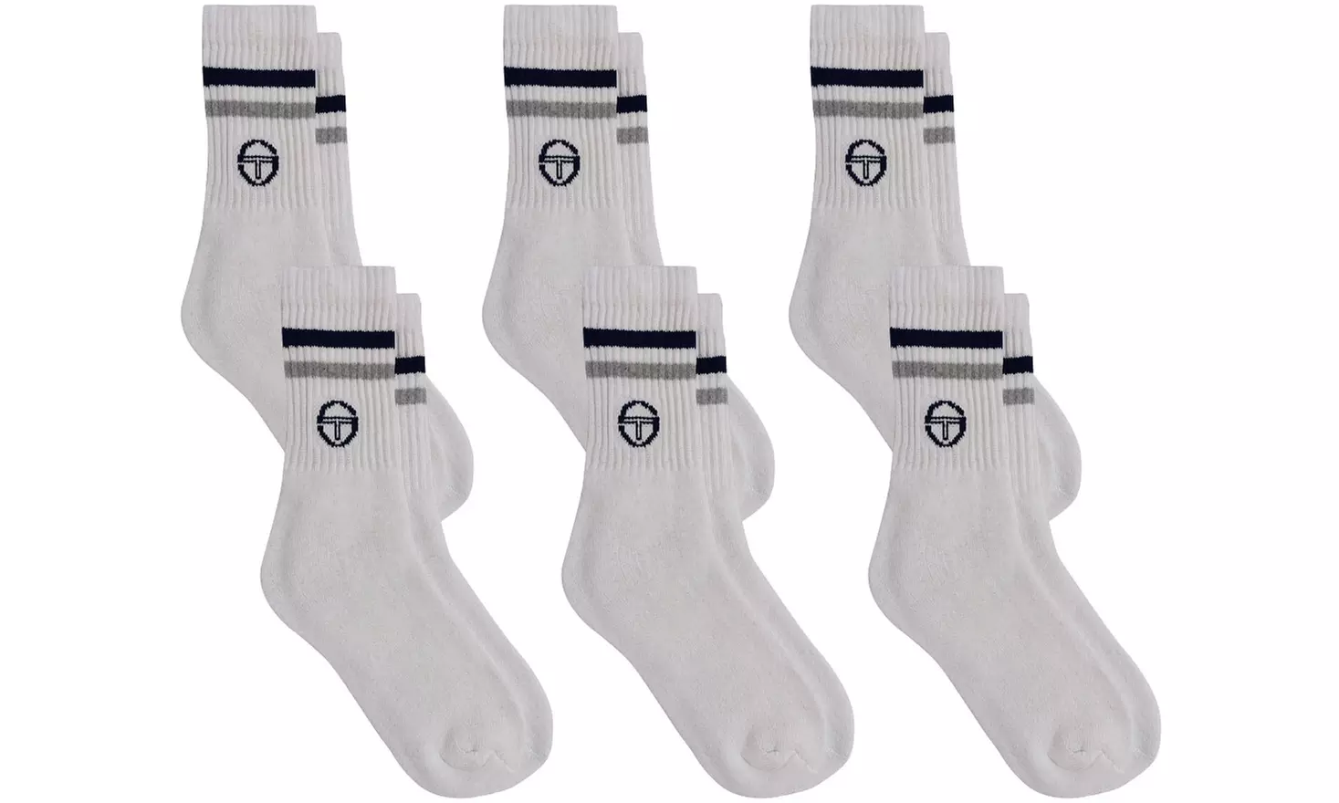 6, 12 o 15 paia di calzini sportivi Sergio Tacchini o Lotto