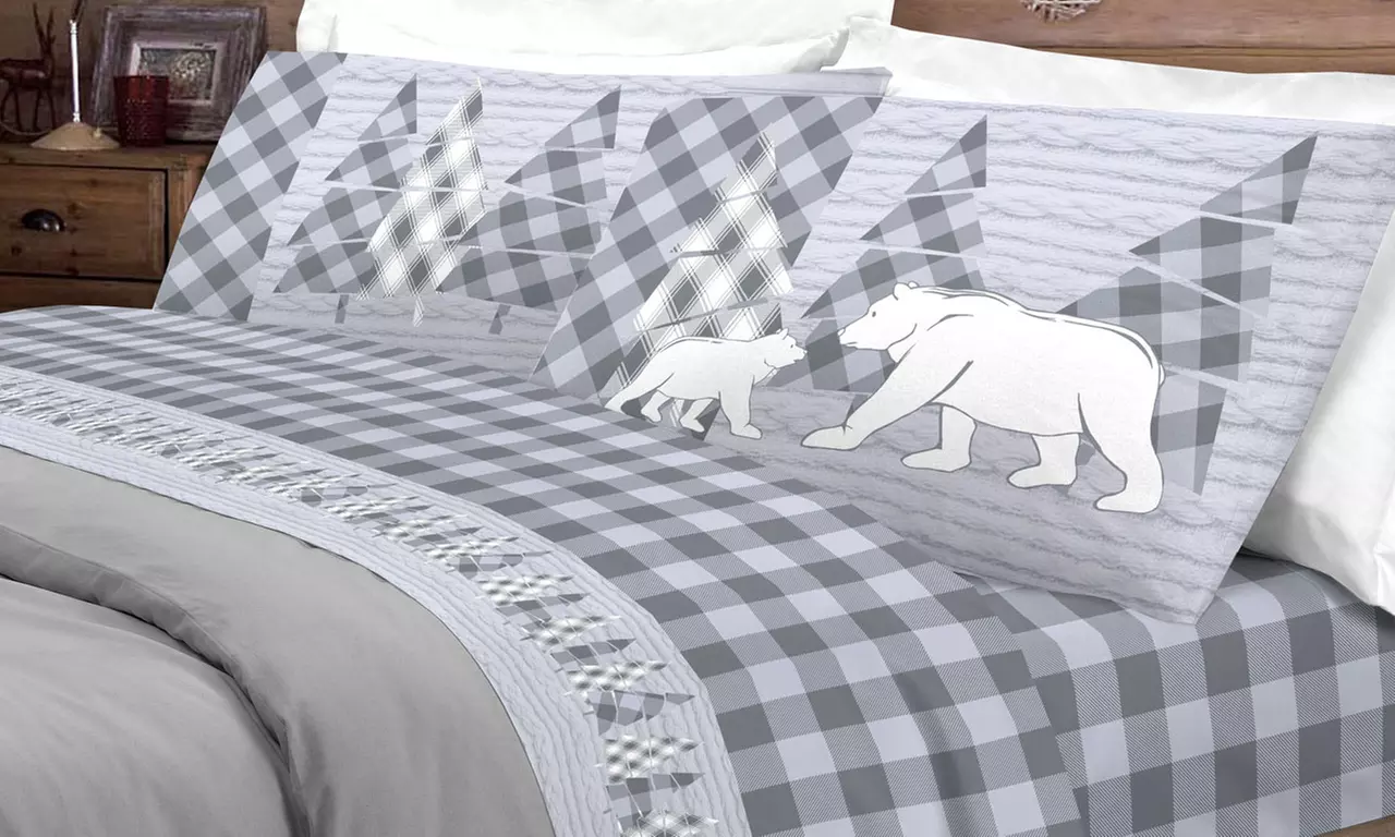 Completi Lenzuola Flanella Fantasie Invernali, Natalizie