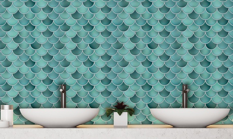 Fino a 5 confezioni di adesivi a forma di piastrella disponibili in 5 fantasie