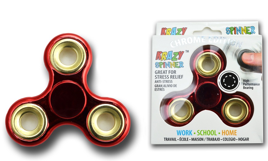 Image 6: Fidget Spinner chromé