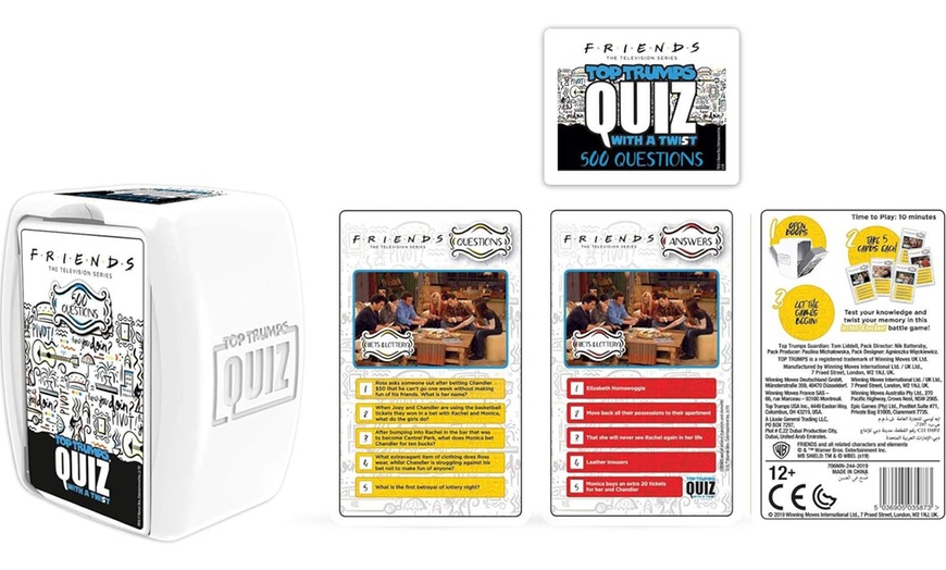 Image 4: Top Trumps Friends Television Series Quiz