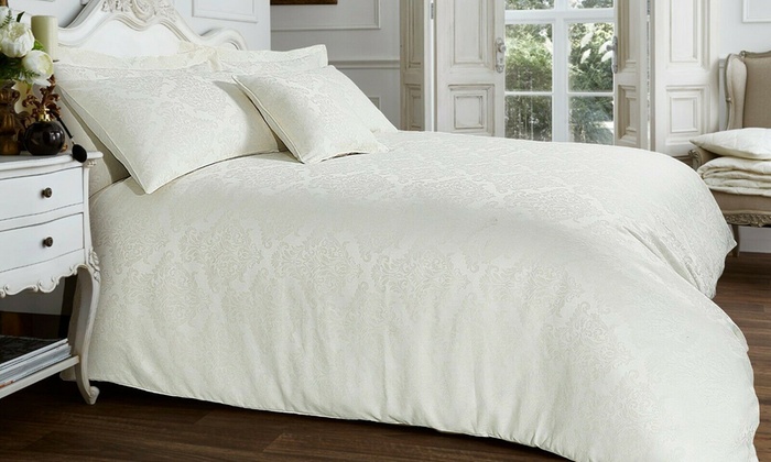 Up To 71% Off Jacquard Duvet Cover Set | Groupon