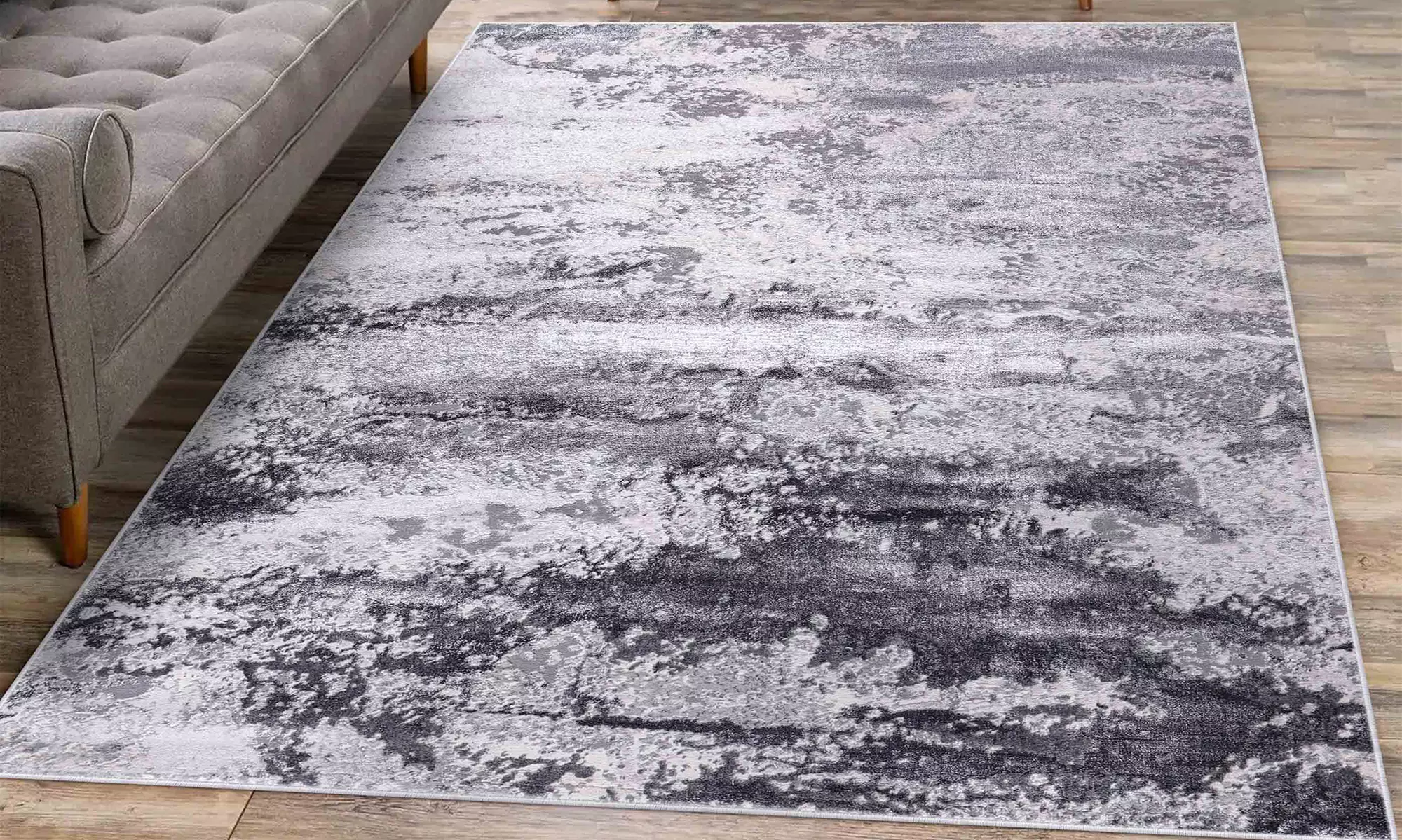 Modern Abstract Emperor Contemporary Thick Rug