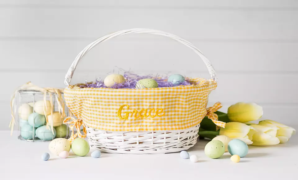One, Two, or Three Personalized Easter Baskets from Qualtry (Up to 55% Off) - Second Medium