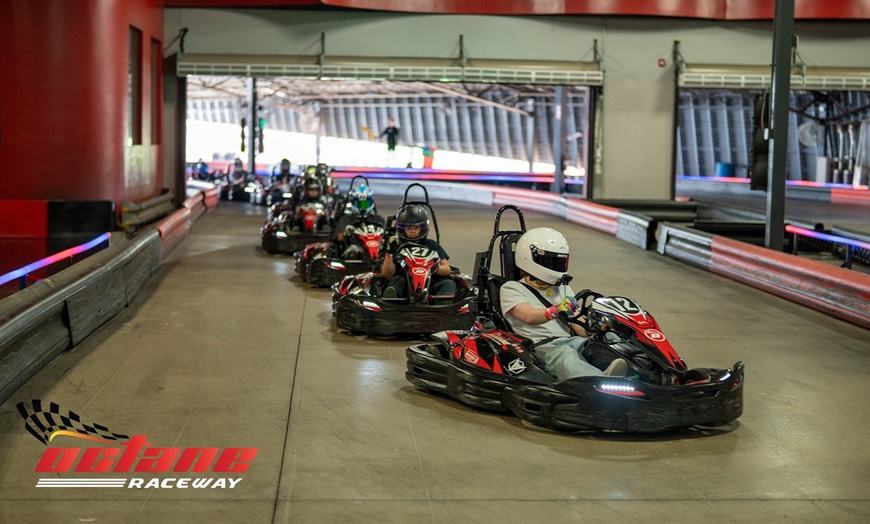 Image 1: 2 Kart Races & Annual Membership at Octane Raceway