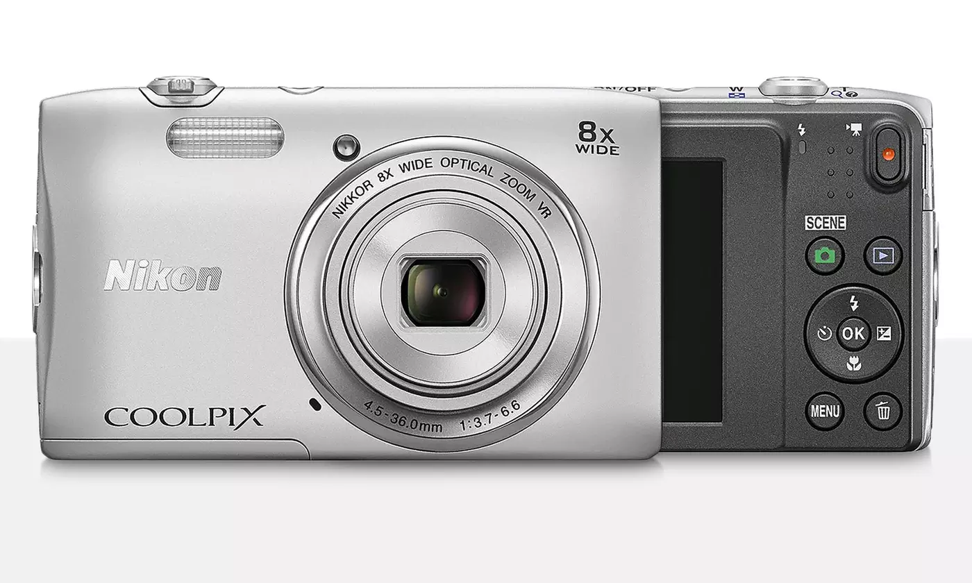 Nikon Coolpix S3600 20.1MP 720p HD Digital Camera with 8x Optical Zoom (Refurbished) - Primary Image