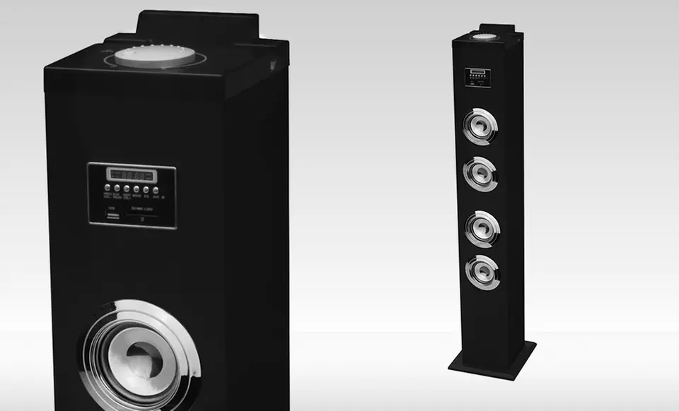 Bluetooth Wireless Tower Speaker System (CS-42USBT-SVR). Free Returns. - Primary Image