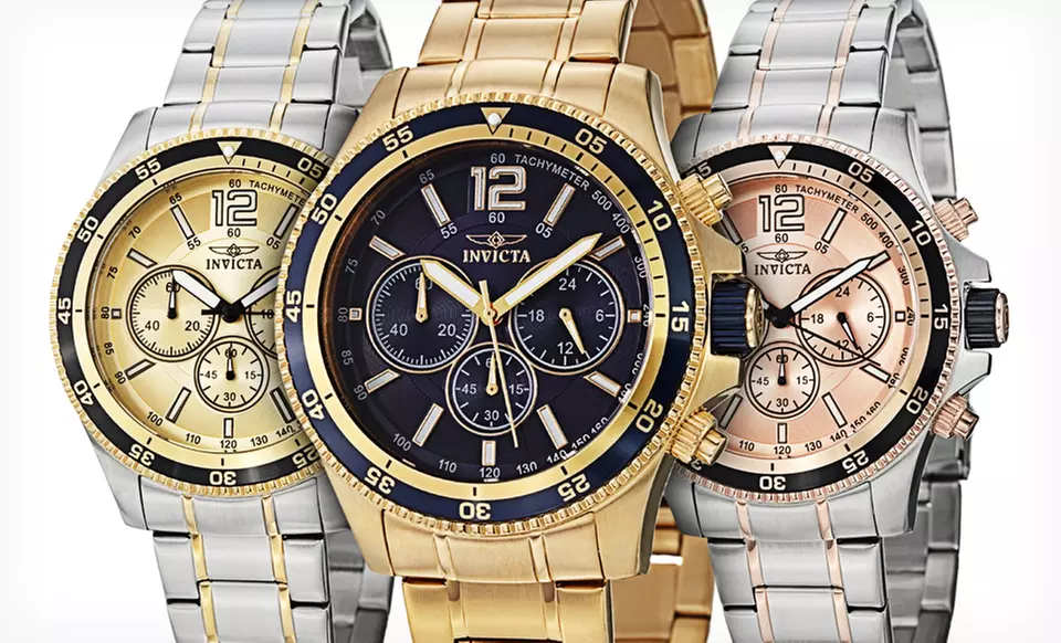 $89.99 for an Invicta Men's Gold or Rose-Gold Watch ($995 List Price). Multiple Styles. Free Shipping and Returns. - Primary Image