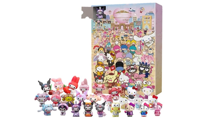 Image 2: 24 Days Sanrio Anime Cartoon Doll Ornament Inspired Advent Calendar