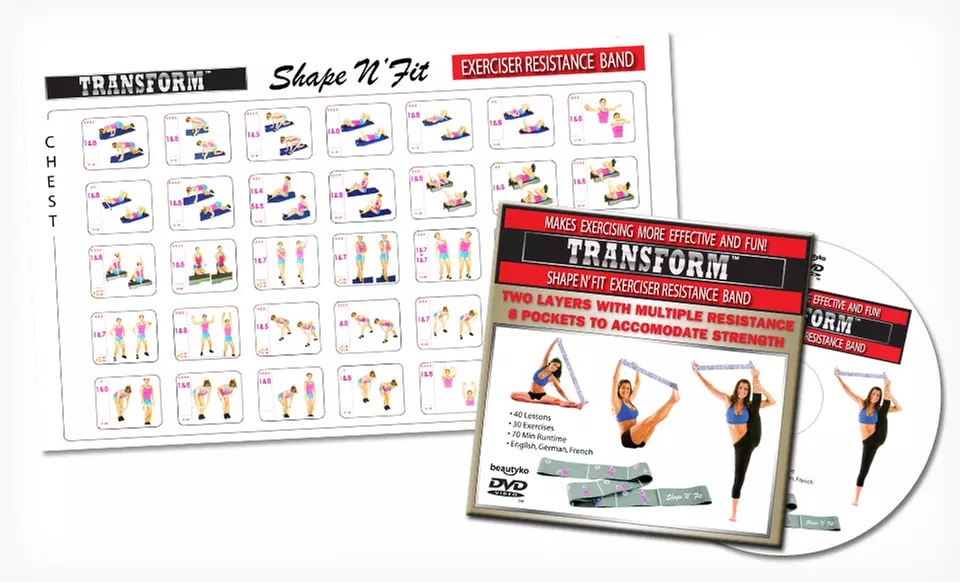 $24.99 for a Beautyko Shape N' Fit Exercise Band Bundle ($49 List Price). Free Shipping and Returns. - Second Medium