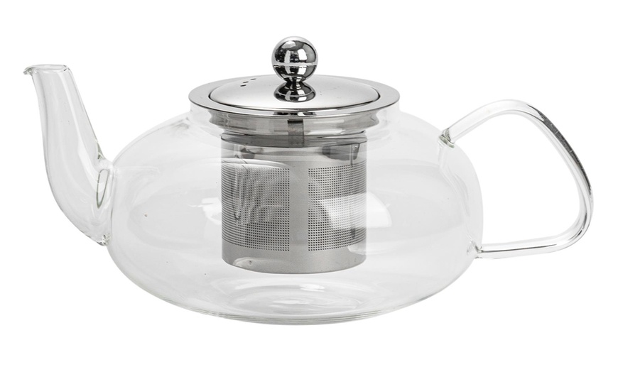 Image 19: Transparent Design Stainless Steel Infusion Chamber Teapot