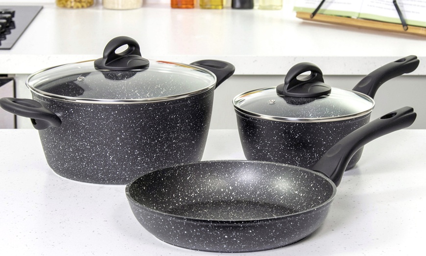 Image 2: Blackmoor 5 Piece Hybrid Stone Pan Set