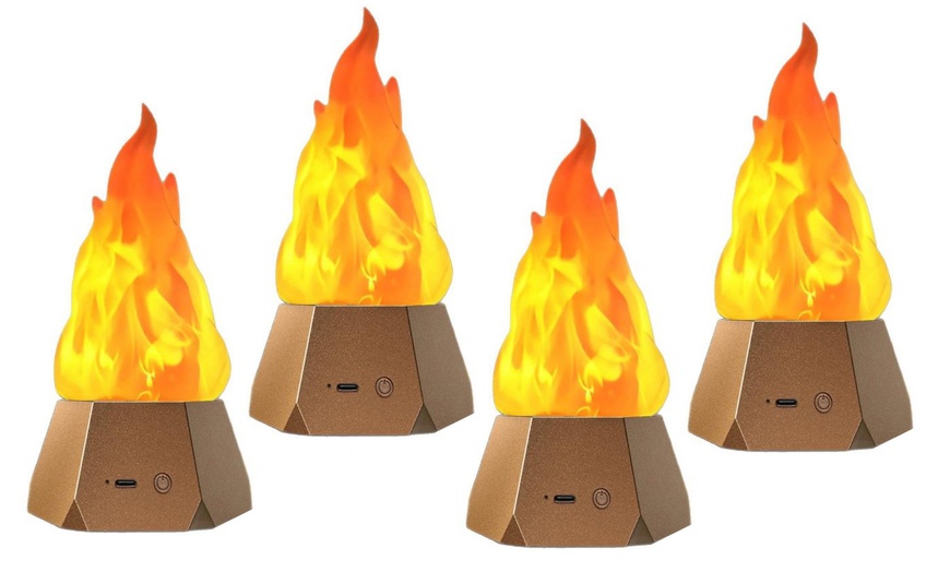 Image 4: Up to Four Outdoor Flame-Effect LED Lights