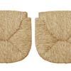 Image 22: 2 o 4 asientos de repuesto de paja natural para silla