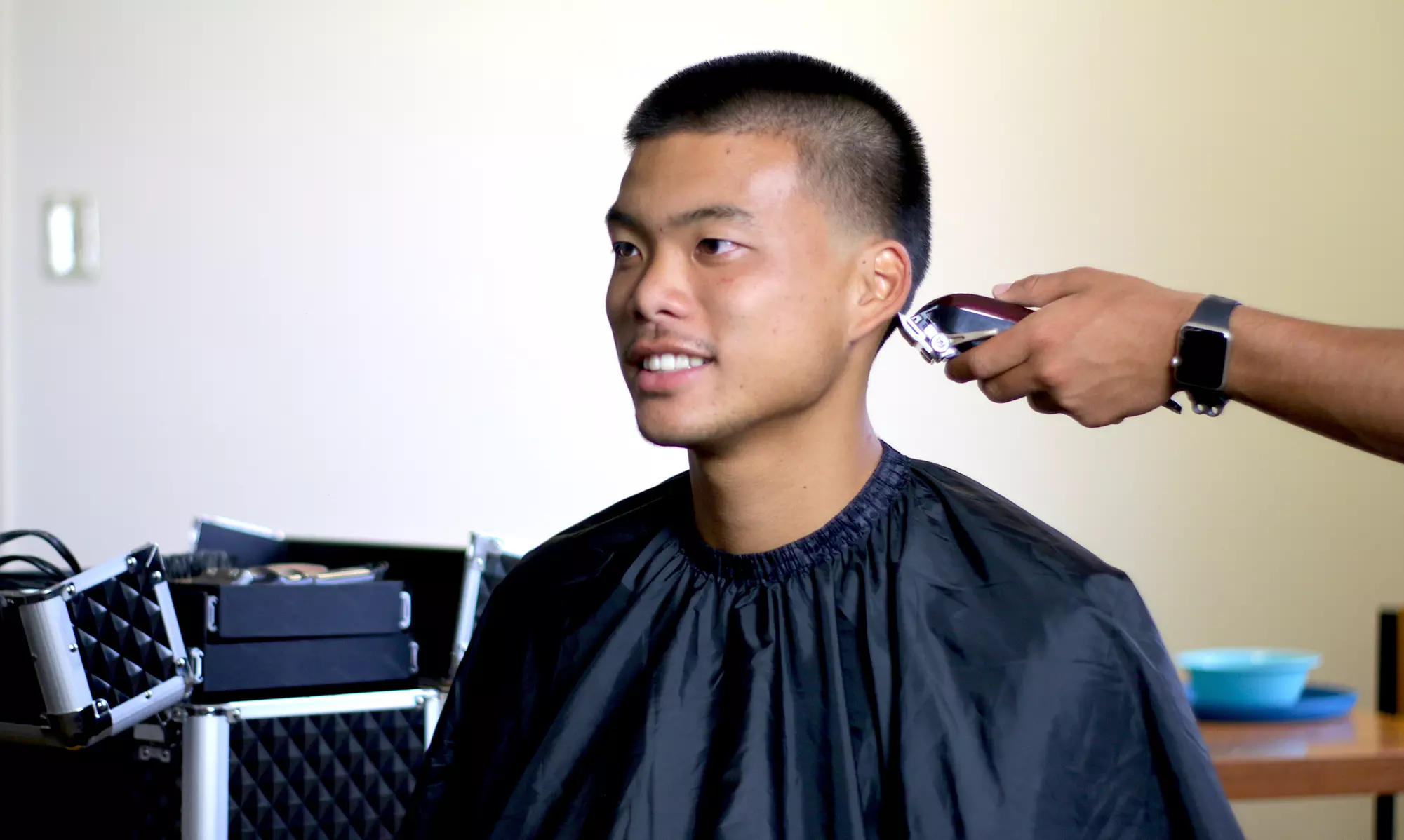 One Men's Haircuts and Style's With Facial Shave from STYLESGO (Up to 82% Off) - Primary Image