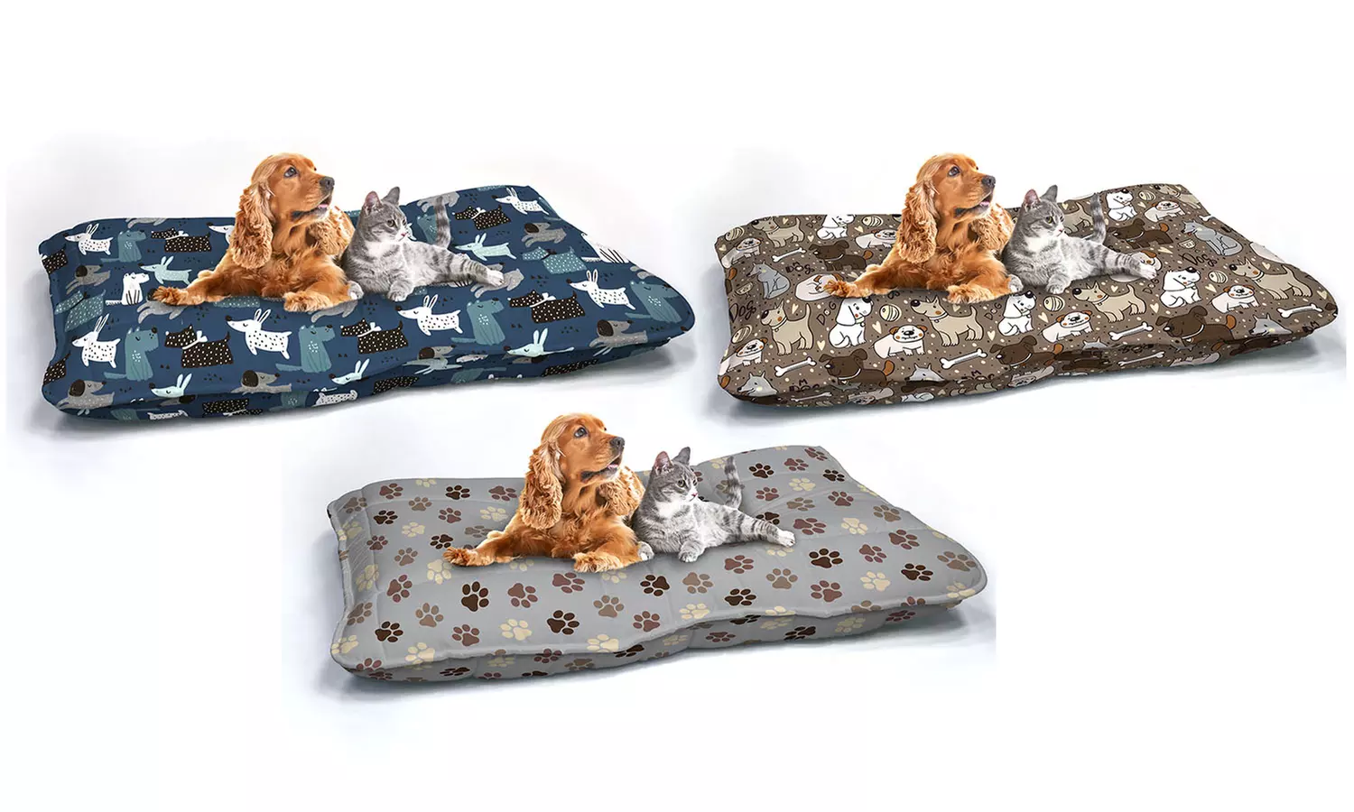 1x, 2x oder 3x Haustierkissen 100 x 60 cm für Katzen und Hunde in der Farbe nach Wahl, inkl. Versand - Primary Image
