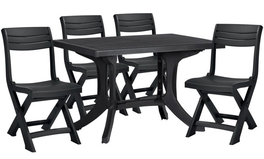 Image 2: Keter Allibert Garden Dining Set