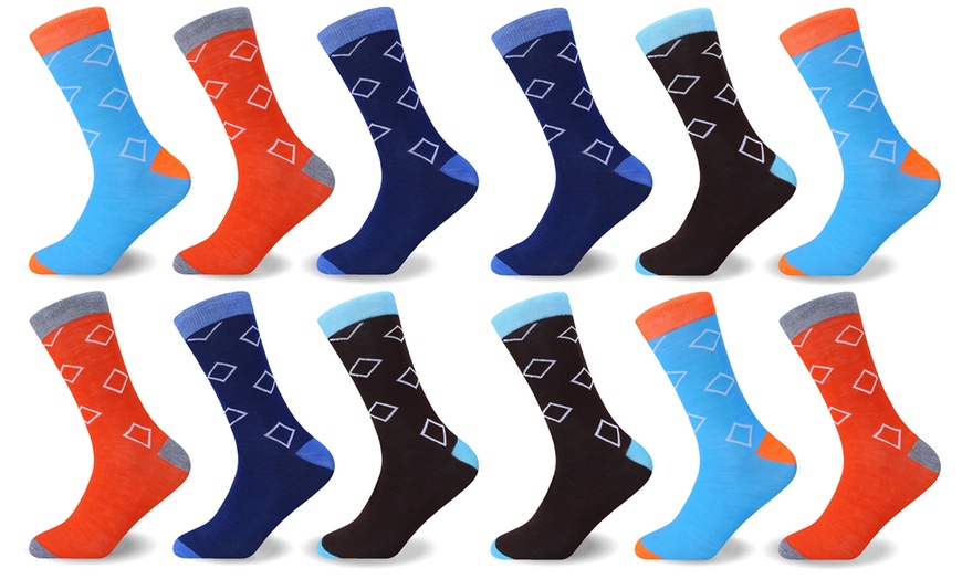 Image 6: Men's Funky Socks 12-Pack