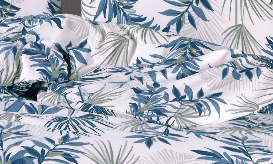 Image 2: Parure de linge de lit tropical en lin