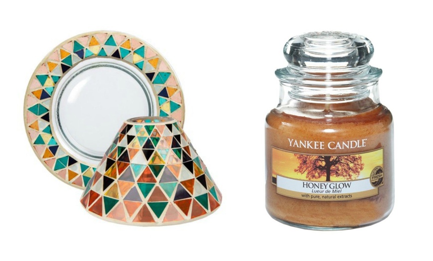 Image 3: Yankee Candle Shade with Tray