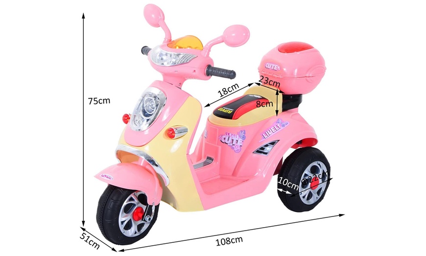 Image 13: HomCom Kids' Electric Ride-On Toy