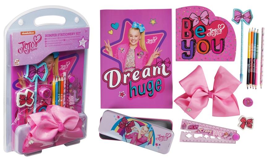 Image 1: JoJo Siwa Stationery Set with Bow