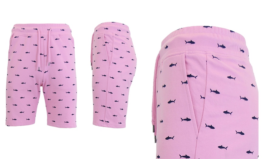 Image 15: Galaxy by Harvic Men's Slim-Fit Printed French Terry Shorts (S-2XL)