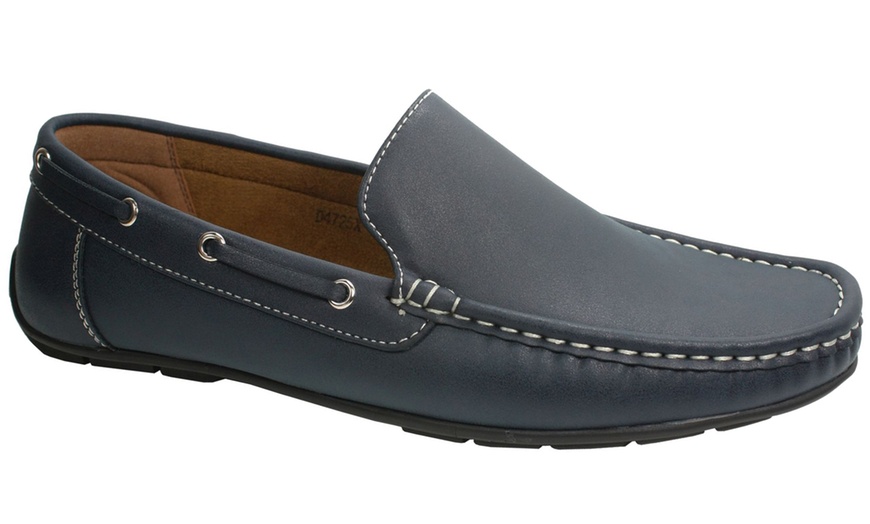 Image 4: Men's Slip-On Moccasin Shoes