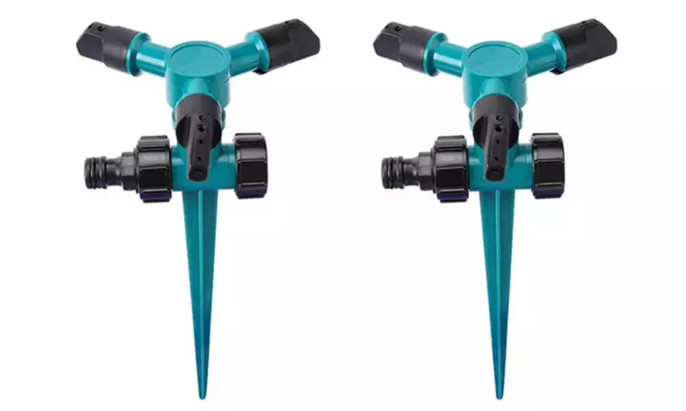 One or Two 360° Automatic Rotating Adjustable Lawn Sprinklers - Second Medium