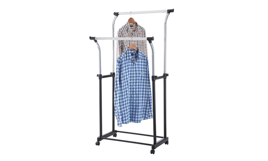 Image 5: Mobile Clothes Rack