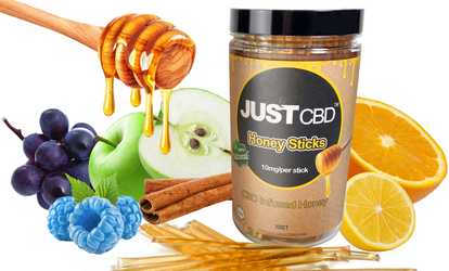 CBD Honey Stick from JustCBD (7, 14, or 30-Pack)