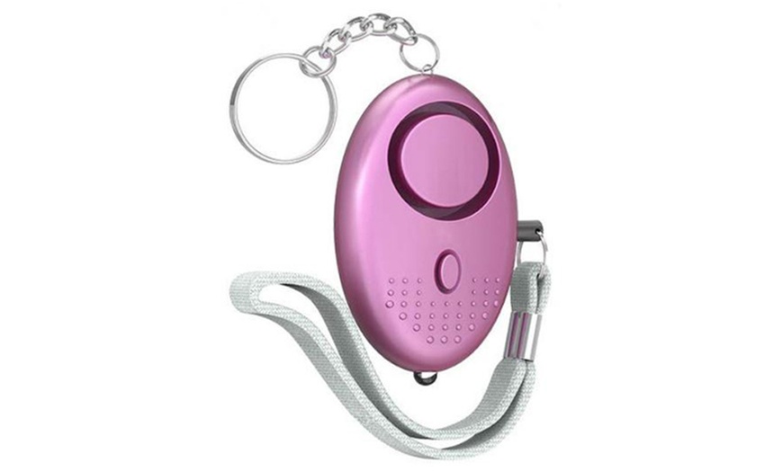 Image 8: Emergency Self-Defense Security Personal Alarm with Mini LED Light