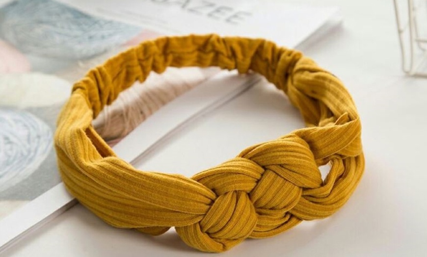 Image 8: Braided Elastic Headband