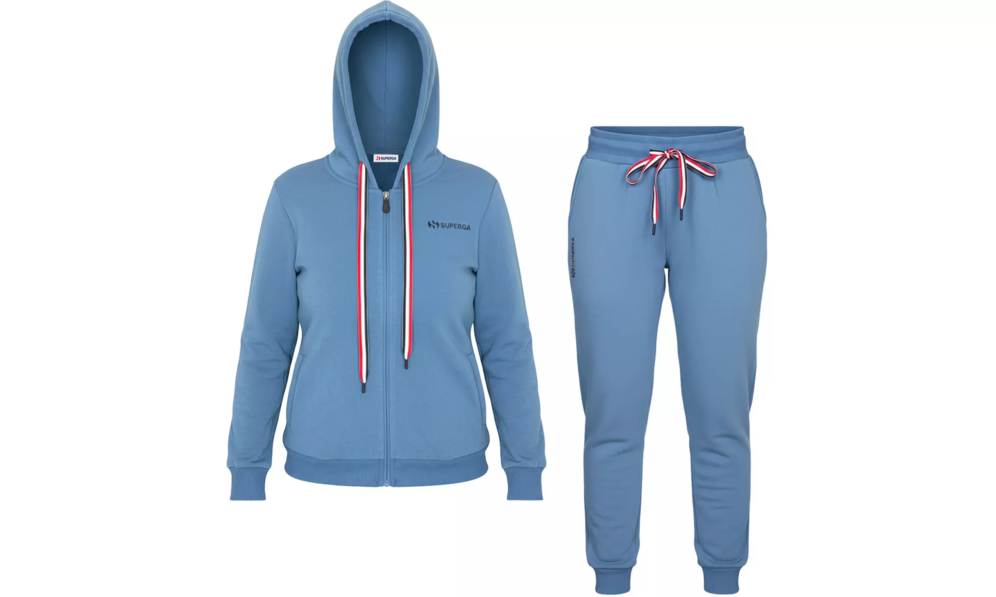 Tuta da donna in cotone felpato Superga