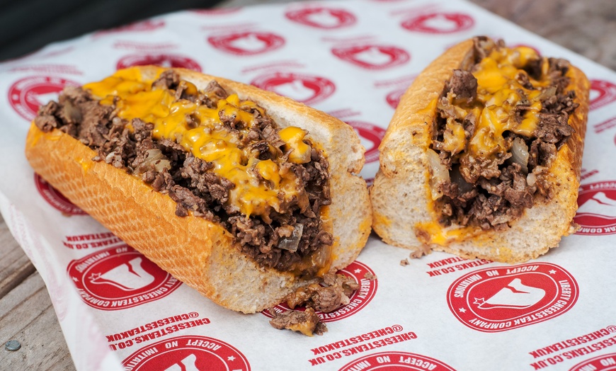 Image 1: Philly Cheesesteak Sandwich