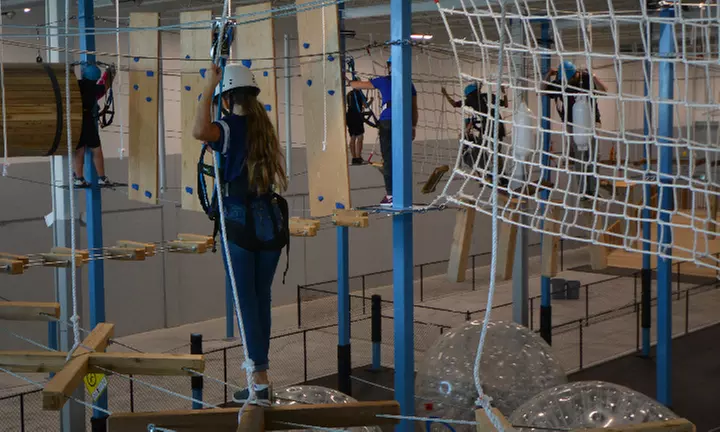 Street Level Pass & Trampoline Ride or Aerial Course Pass & Zipline Ride at Jack's Urban Jungle (Up to 35% Off) - Primary Image