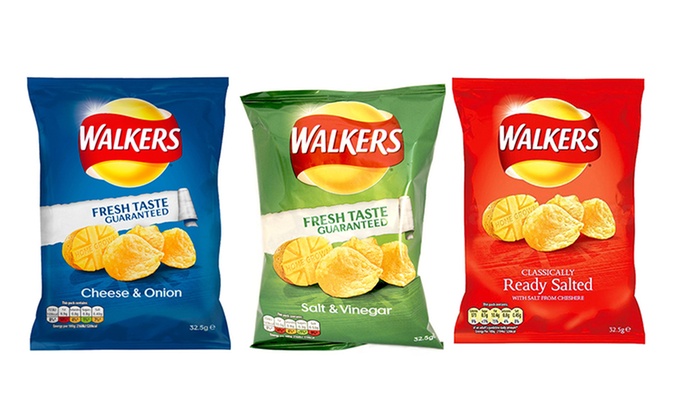 Up To 12% Off 32 Packs of Walkers Crisps | Groupon