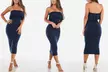Women's Strapless Midi Dress - Second Medium