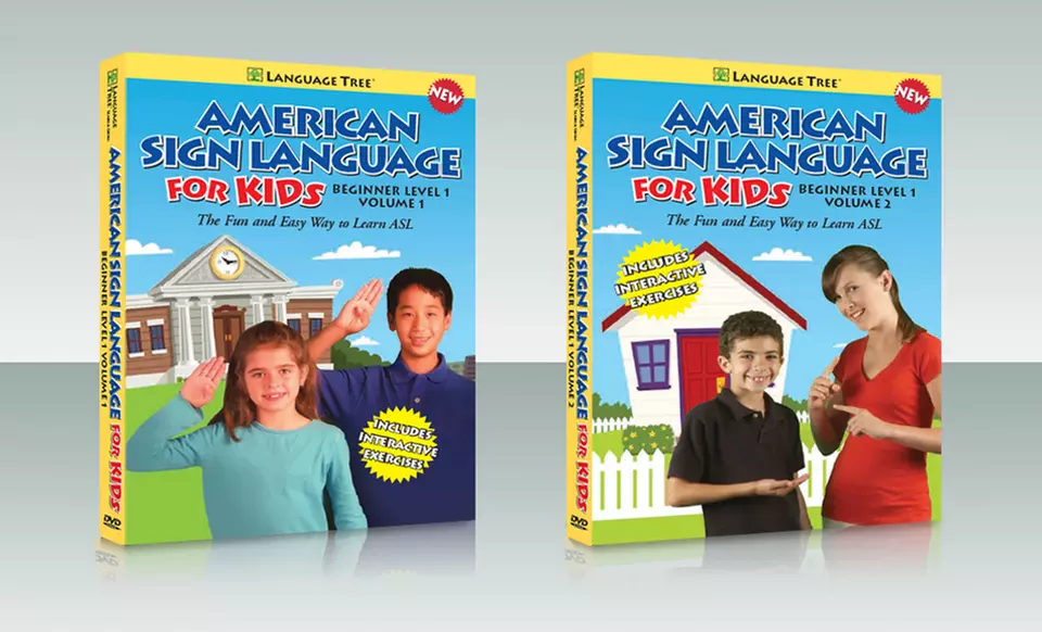 American Sign Language for Kids 2-DVD Set. - Primary Image