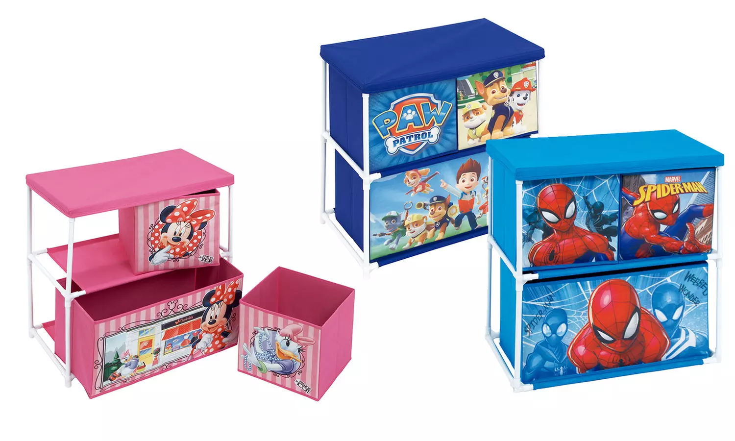 Disney Storage Shelf with Three Boxes - Primary Image