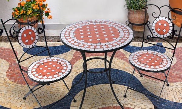 Mosaic garden table discount 70cm