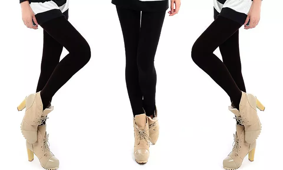 Set di 3 o 5 leggings termici da donna, disponibili in 2 taglie - Image 3