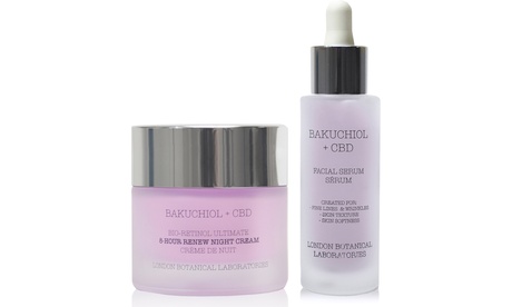Set crema notte e siero con Bakuchiol e CBD