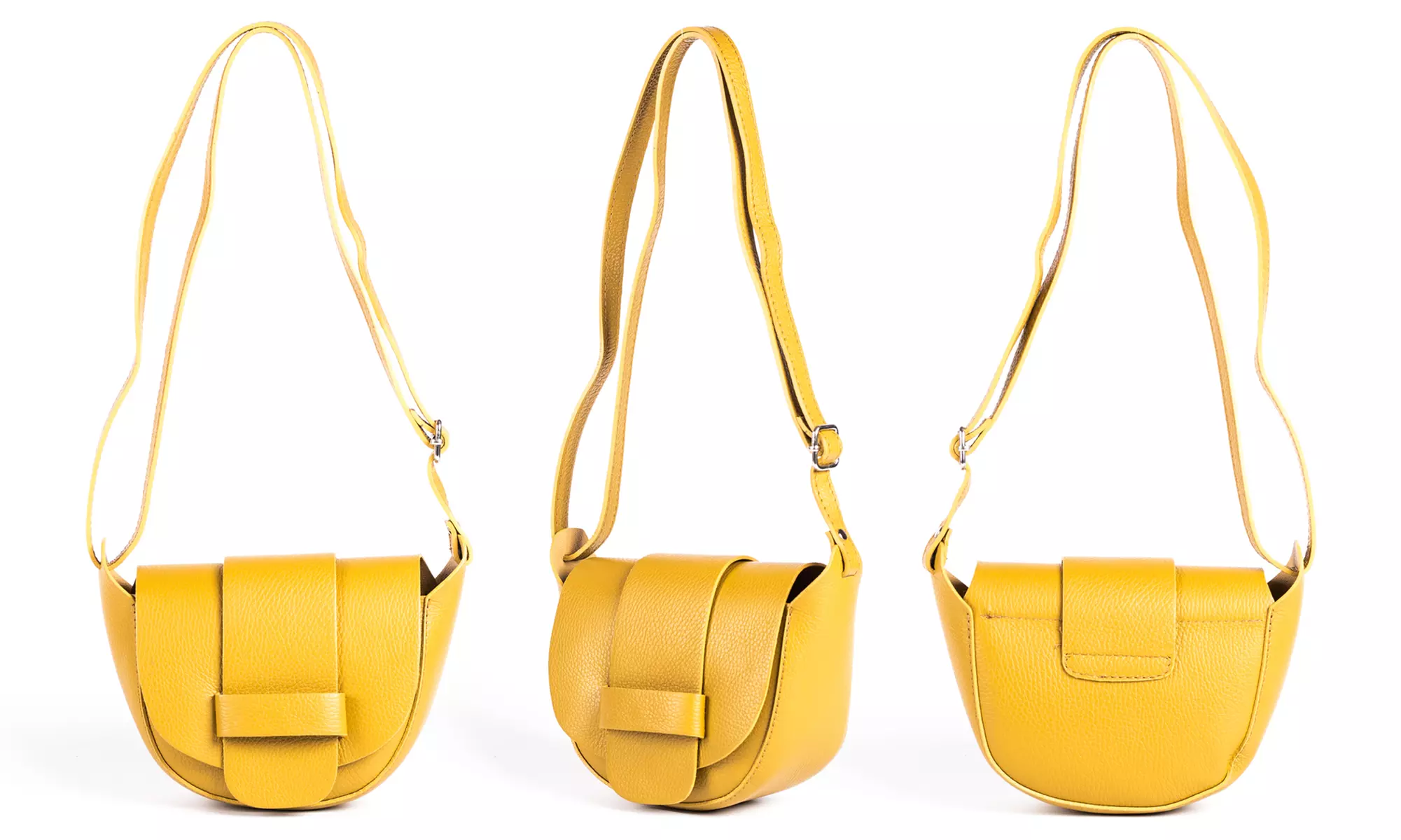 Sac bandoulière Carla Belotti en cuir, collection Ethy - Second Medium