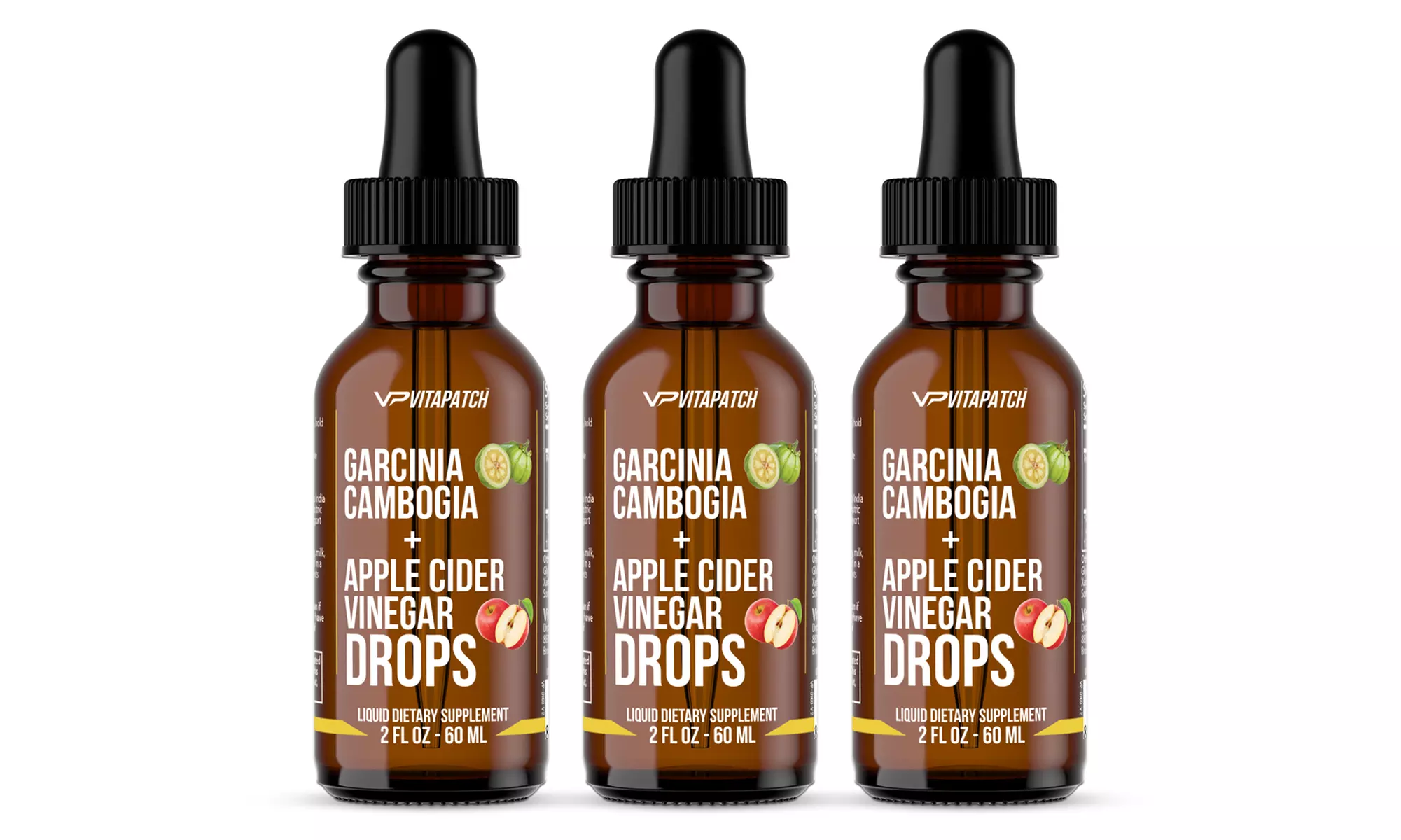 Apple Cider Vinegar with Garcinia Cambogia Weight-Loss Drops (2 Fl. Oz.; 1-, 2-, or 3-Pack) - Second Medium