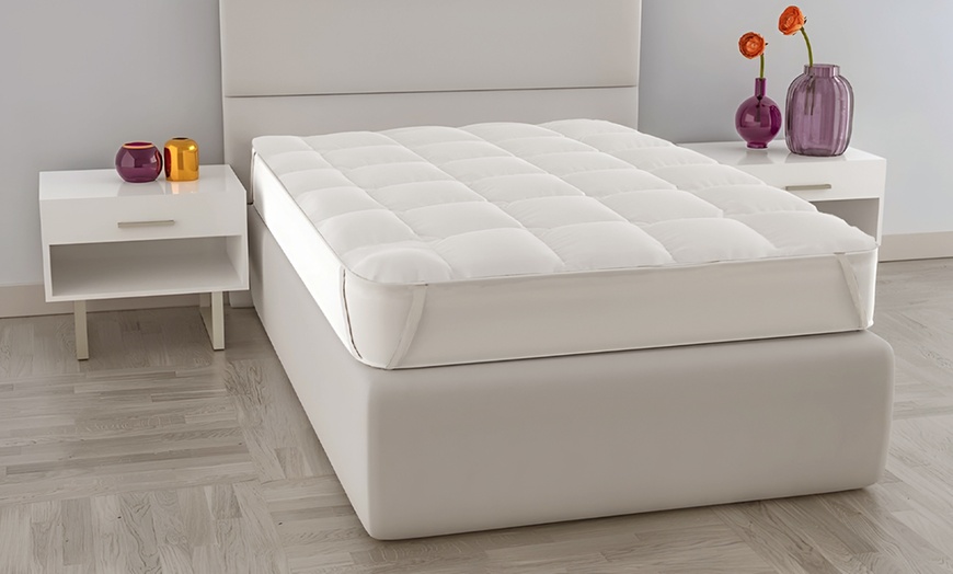 Image 1: Surmatelas en microfibre 130 x 200 cm, épaisseur de 3 cm