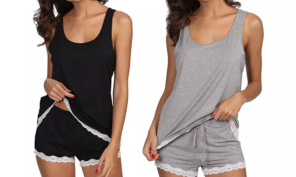 Pigiama da donna realizzato in bambù, disponibile in 2 colori e 4 taglie - Primary Image