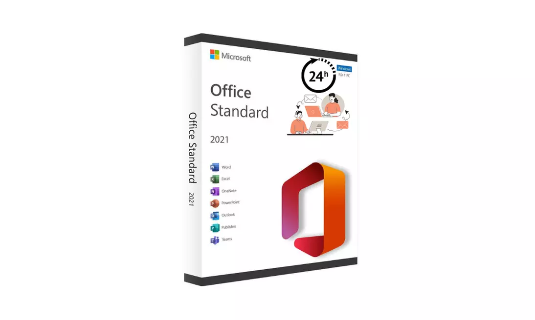 Microsoft Office 2021 Standard, licence à vie, 1 PC, logiciel à télécharger - Primary Image
