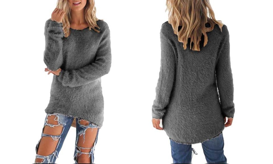 Image 4: Women’s Fluffy Jumper 