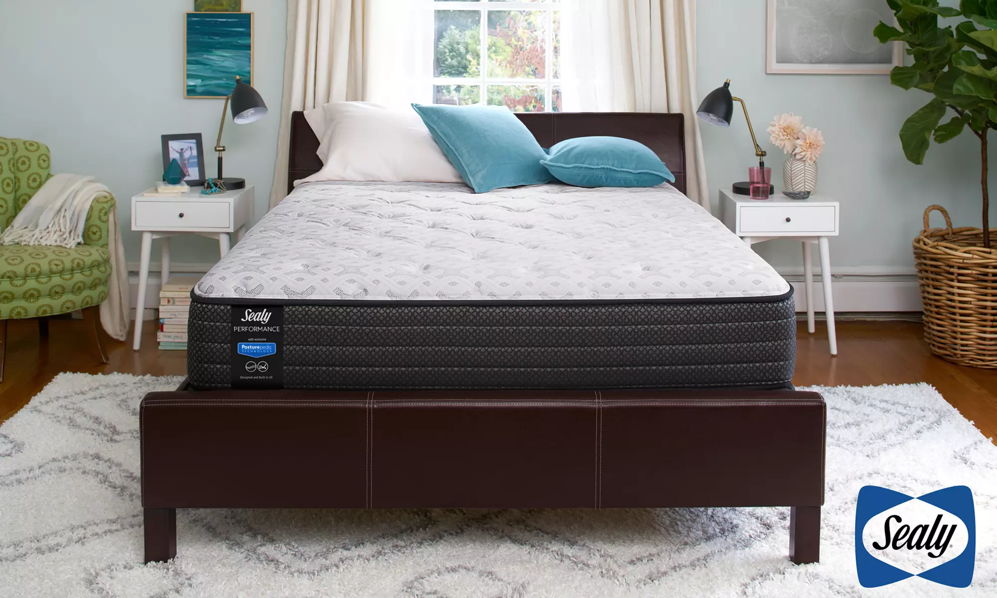 Sealy Response Performance 12'' Cushion Firm or Plush Mattress Set w/ Posturepedic Technology. Free White Glove Delivery - Primary Image